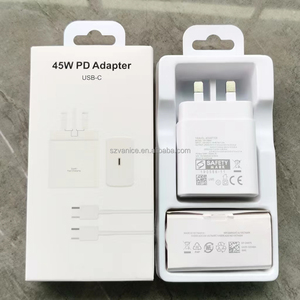 อะแดปเตอร์ชาร์จเร็วแบบพกพา Original Super Fast <span class=keywords><strong>45w</strong></span> UK PD USB Type C สำหรับ <span class=keywords><strong>Samsung</strong></span> รองรับการชาร์จเร็ว PD - Product Image 2