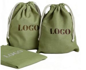 ถุงผ้าฝ้ายรีไซเคิลออร์แกนิคแบบมีเชือกผูกขนาดเล็ก 4 นิ้ว สำหรับเก็บของและบรรจุภัณฑ์รักษ์โลก - Product Image 2