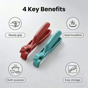 Pinza Multifuncional Antideslizante para Tazones, Soporte Antideslizante para Platos, Pinzas de Cocina de Silicona Creativas para el Hogar - Product Image 5