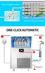 Máquina de Hielo Comercial de 100 kg/24 horas, Máquina para Hacer Hielo en Cubos - Product Image 4