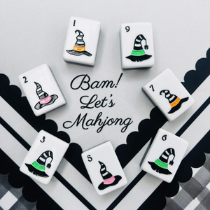 OEM ODM Luxury Halloween <strong>Hocus</strong> <strong>Pocus</strong> American Mahjong Set 160-Piece 2-Layer Engraved Acrylic Tiles for Seasonal Gatherings - Product Image 2