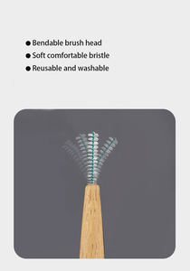 Cepillos interdentales de bambú Entre dientes delgados entre cepillos de dientes limpiador de dientes <span class=keywords><strong>Cepillo</strong></span> de limpieza dental - Product Image 5