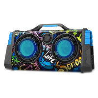 Altavoces para Fiestas de DJ, Modelo Deluxe OEM, Bluetooth, Camuflaje, Conexión Inalámbrica, Altavoz con Control Remoto, Radio, Subwoofer, Boombox