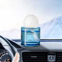 Désodorisant pour voiture rechargeable Diffuseur de liquide Bouteille en verre avec logo personnalisé et parfums Désodorisant pour voiture personnalisé