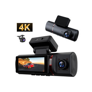 नया आगमन 3.16 3 इंच 4 इंच कार ब्लैक बॉक्स 3 लेंस डैश कैमरा 4K HD रिज़ॉल्यूशन वाइफी जीपीएस - Product Image 1