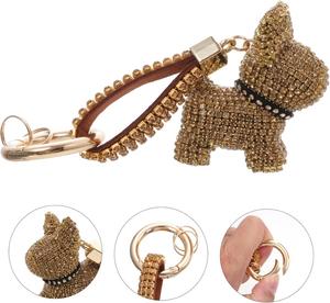 Porte-clés en strass mignon et brillant, ornement à suspendre pour sac à dos, pour les amoureux des chiens, design enfantin, petit cadeau, décoration de porte-clés de voiture - Product Image 6