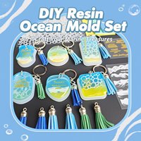 Ensemble de moules en silicone marin TIMESRUI pour porte-clés, pendentif personnalisé, non toxique, adapté aux débutants, cadeau