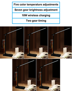 USB sạc cổng dẫn đèn bàn hiện đại đơn giản hình chữ nhật nhôm bảng ánh sáng có thể điều chỉnh 30/60 phút hẹn giờ linh hoạt chăm sóc mắt - Product Image 6