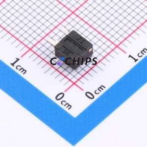 TS-1091B-A1B3-D2 Tactile Switch Through hole Component THT Switch Single Pole Single Throw Round Button 2.5N Right Angle Insert - Product Image 2