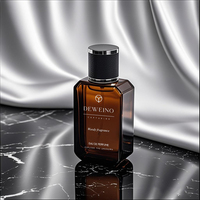 Mode 50ml Ambre Bouteille De Parfum De Luxe Vide Rectangle Bouteille De Parfum 50ml 100ml Bouteille De Parfum Avec Boîte