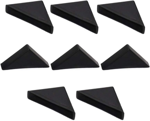 8 Pièces Protecteurs d'<span class=keywords><strong>angle</strong></span> <span class=keywords><strong>en</strong></span> <span class=keywords><strong>verre</strong></span> plastique noir <span class=keywords><strong>en</strong></span> forme de triangle - Product Image 1
