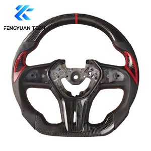 Volante Riscaldato in Fibra di Carbonio con LED per Infiniti Q50 Q60 Q70 FX35 M35 <span class=keywords><strong>Nissan</strong></span> <span class=keywords><strong>370Z</strong></span> 2014 2015 2016 2017 2018 2019 2020 2021 - Product Image 2