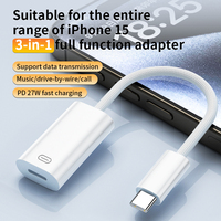 Für iPhone15 Adapter 8Pin Buchse zu USB C Stecker Kopfhörer Adapter Unterstützung Laden und Daten übertragung Typ C Anschluss