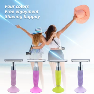 <span class=keywords><strong>2026</strong></span>年批发不锈钢便携式刮毛器 4色 女士身体安全剃须刀 AC安全刀片剃须刀 - Product Image 5