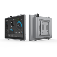 HUSHIDA Panel PC Industrial de 10.4/12.1 Pulgadas, IP65, Aluminio, Sin Ventilador, Intel J6412, LAN, Pantalla Táctil de 10 Puntos, HMI, Computadora Integrada, 16GB en Stock