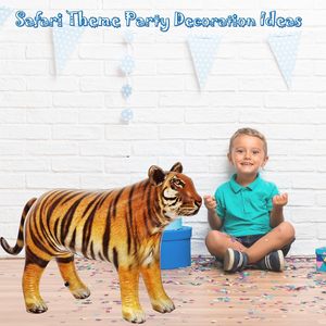 Estatua de Tigre Realista, Modelo Animal Realista de MAKE WAVES, 40 Pulgadas de Largo, Plegable y Portátil para Decoración de Fiestas y Accesorios de Fotografía - Product Image 2