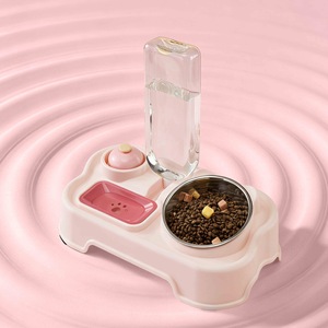 Mesa de comedor para mascotas con tazón de agua y comida para el entrenamiento de alimentación de gatos - Product Image 4