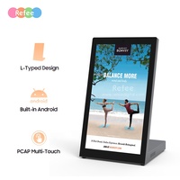 Pantalla Táctil Capacitiva de 10 Puntos, Monitor de Restaurante con Pantalla Digital LCD para Menús, de 13.3 y 15.6 Pulgadas, para Mostrar Anuncios en Mesa