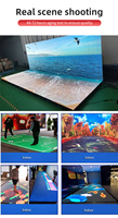 Piso LED interactivo súper delgado con sistema automático Pista de baile con sistema de control inteligente interior personalizado P2.5