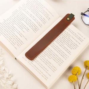Wholesale PU Leather Soft Colorful <b>Bookmark</b> for Textbooks Concise Fashion Notebook Durable <b>Bookmark</b> Gift for Read Lovers - Product Image 1
