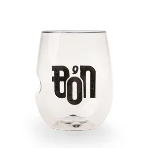Petite QUANTITÉ MINIMALE DE COMMANDE 460ml verre PETG en plastique tasse de vin pour la vodka whisky