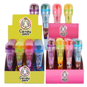 <span class=keywords><strong>CANDY</strong></span> <span class=keywords><strong>QUEEN</strong></span> Nuevos Productos Micrófono de Karaoke con Forma de Juguete de Plástico con Luces Intermitentes Fabricante de Dulces - Product Image 5