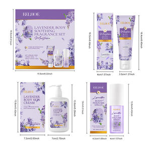 Set de cuidado corporal de lavanda, hidratante para la piel, fragancia suave, hidratante refrescante, no pegajoso - Product Image 2