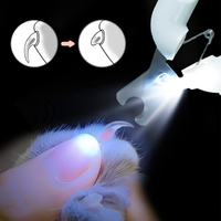 Coupe-ongles personnalisé pour animaux de compagnie Tondeuse à griffes pour chats Ensemble de coupe-ongles pour animaux de compagnie Torche UV Coupe-ongles pour chien