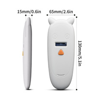 Bluetooth 134,2 Khz pequeño lector de identificación de animales de mano para mascotas mascota perro pez Animal oreja etiqueta Microchip Rfid lector escáner