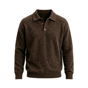 Pull personnalisé en <span class=keywords><strong>laine</strong></span>/polyester respirant pour homme, style Old Money, épais, avec logo frontal, idéal pour l'été - Product Image 5