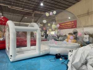 Maison gonflable commerciale de bulle pour l'enfant grand videur plein d'entrain de château de saut de cavalier de maison de rebond bon marché - Product Image 4