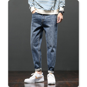 Blue Jeans Shorts Pant uomo S Denim Jeans ammorbidente traspirante strappato ragazzi Casual <span class=keywords><strong>JIN</strong></span> stampa personalizzata estate cotone Spandex immagine - Product Image 3