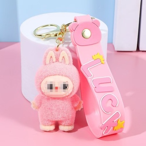 For <strong>Plastic</strong> Flocking Digital Printing Key Chain Cartoon <strong>Doll</strong> School Bag Pendant Car Key <strong>Small</strong> Gift Wholesale - Product Image 2