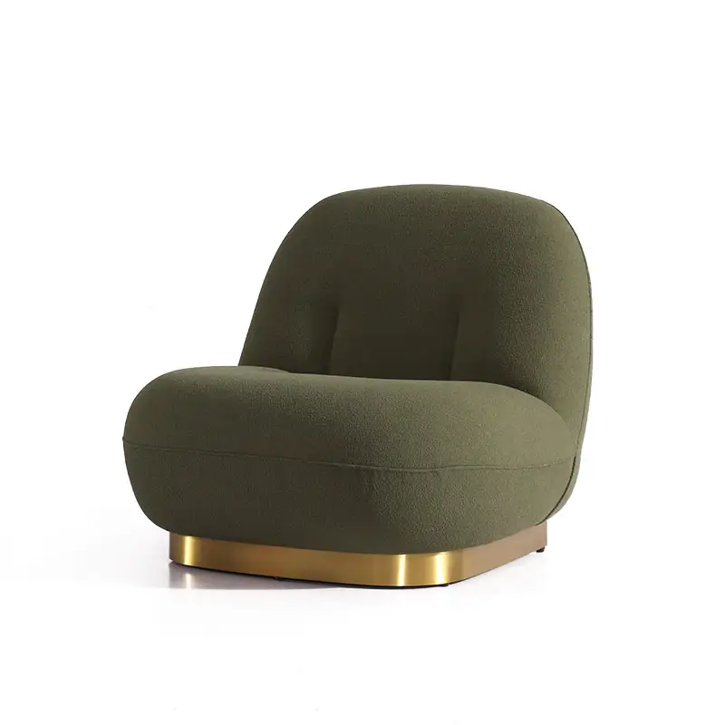 כבש צמר טרקלין כיסא לסלון ריהוט רך עצלן כיסאות חדר שינה מודרני כיסא פנאי