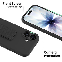 Coque de téléphone en silicone liquide B2B avec dragonne et béquille, anti-traces de doigts, antichoc, protection pour iPhone