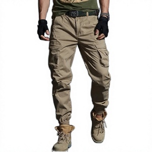 Pantalon cargo kaki exclusif pour homme, plusieurs poches, taille élastique, décontracté, respirant, écologique, antistatique, imperméable - Product Image 4
