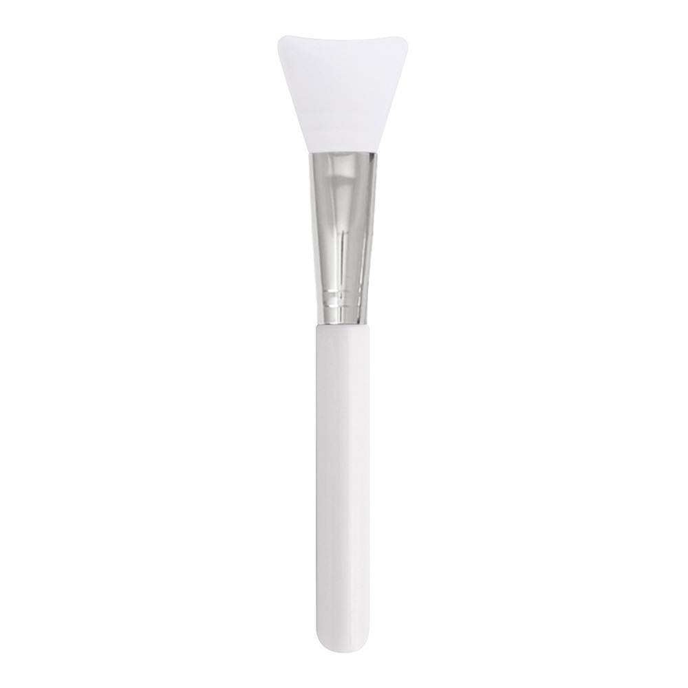White handle bright silver tube-solid round tail