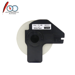 Hermano Compatible de la serie DK longitud continua negro de la cinta de etiqueta - Product Image 2