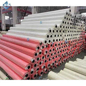 Jinlong Pabrik Tahan Air Tahan UV Terpal Kain Roll, Lona De PVC Dilapisi Terpal untuk Penutup Truk