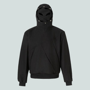 <span class=keywords><strong>Felpa</strong></span> Unisex Streetwear all'Ingrosso con Doppio <span class=keywords><strong>Cappuccio</strong></span>, Antivento, Calda, con Maschera, Oversize, Techwear, Casual, Premium - Product Image 4