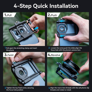 เลนส์มาโครสำหรับสมาร์ทโฟน HD 10-20X ซูม DSLR สำหรับถ่ายภาพมาโคร ระยะโฟกัส 1.5-4.5 ซม. เหมาะสำหรับถ่ายภาพเล็บและความงาม - Product Image 3