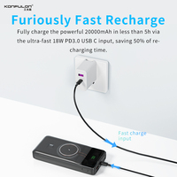KONFULON 2025 20000mah chargeur de téléphone portable sans fil charge rapide 20W sortie nouveaux produits accessoires de téléphone support de téléphone portable