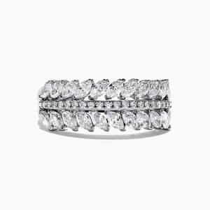Anello da Donna a Doppia Fila, Design Semplice e Largo, Accessorio per Mani da Indossare Ogni Giorno - Product Image 1