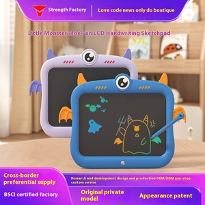 8.5 inch dễ thương quái vật vui vẻ LCD vẽ Hội Đồng Quản trị phim hoạt hình cuốn sách vẽ tranh cho 3-6 tuổi trẻ em ngày món quà Memo Pads phong cách - Product Image 4