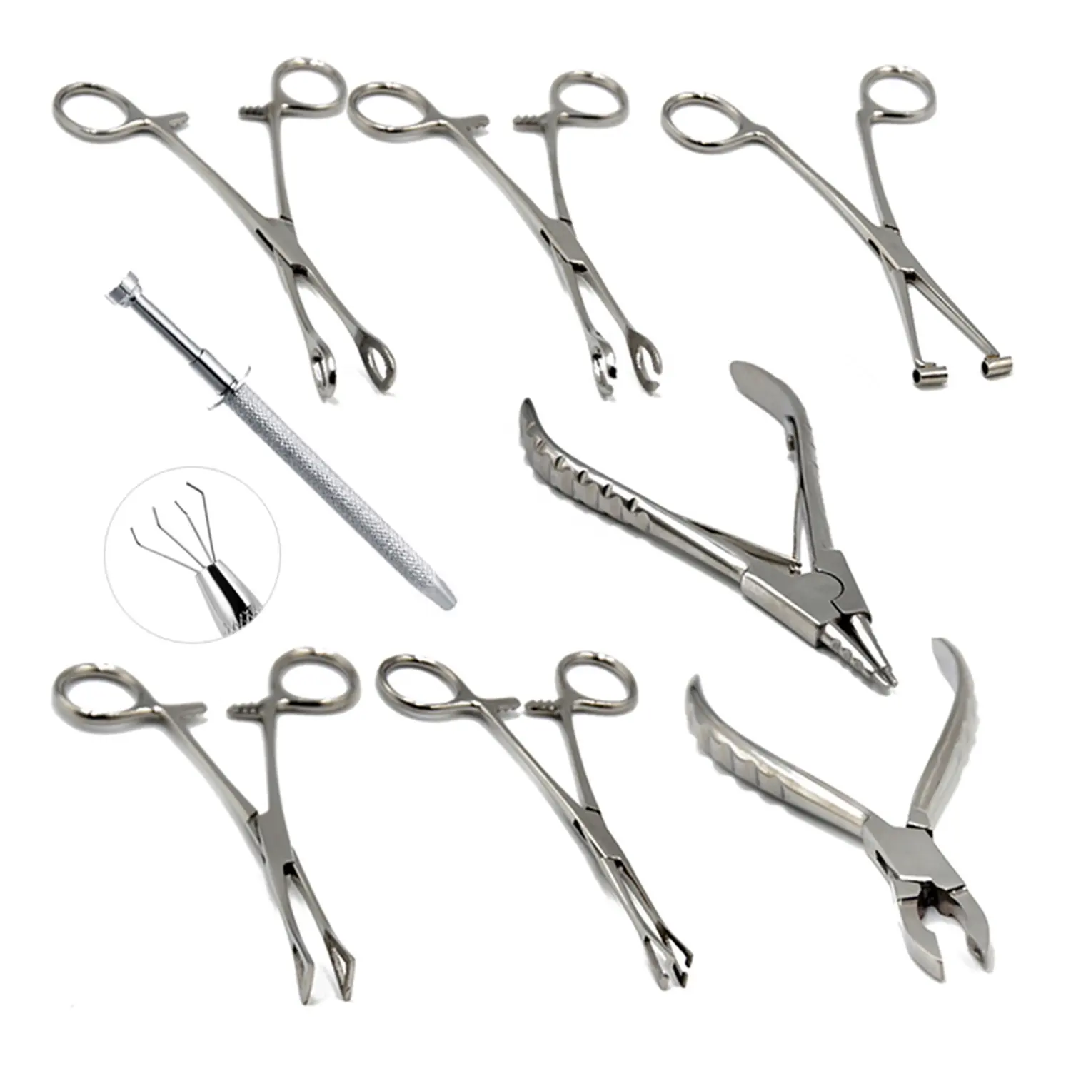 YaBa Tattoo Stainless Steel Forceps Piercing Tools Tattoo Accessories 316 L Stainless Tattoo Body Piercing