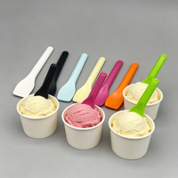 Cuillère à dessert jetable moderne en PLA sans BPA pour fêtes et service de glaces – Quantité >10