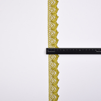 Ruban de dentelle or pour la couture, emballage cadeau