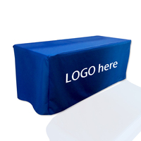 Nappe personnalisée en polyester imperméable pour intérieur et extérieur avec logo pour salons professionnels, fêtes, traiteurs et événements promotionnels