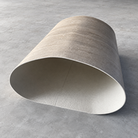 Carreaux muraux en porcelaine flexible effet travertin mat, antibactériens et résistants à l'usure (3 mm d'épaisseur, 60x120 cm) pour usage intérieur, salon