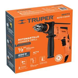 Truper ROTO-1/2 a10 600W professionale martello rotante batteria di grado industriale e fonte di energia elettrica SDS Max Bit per la perforazione
